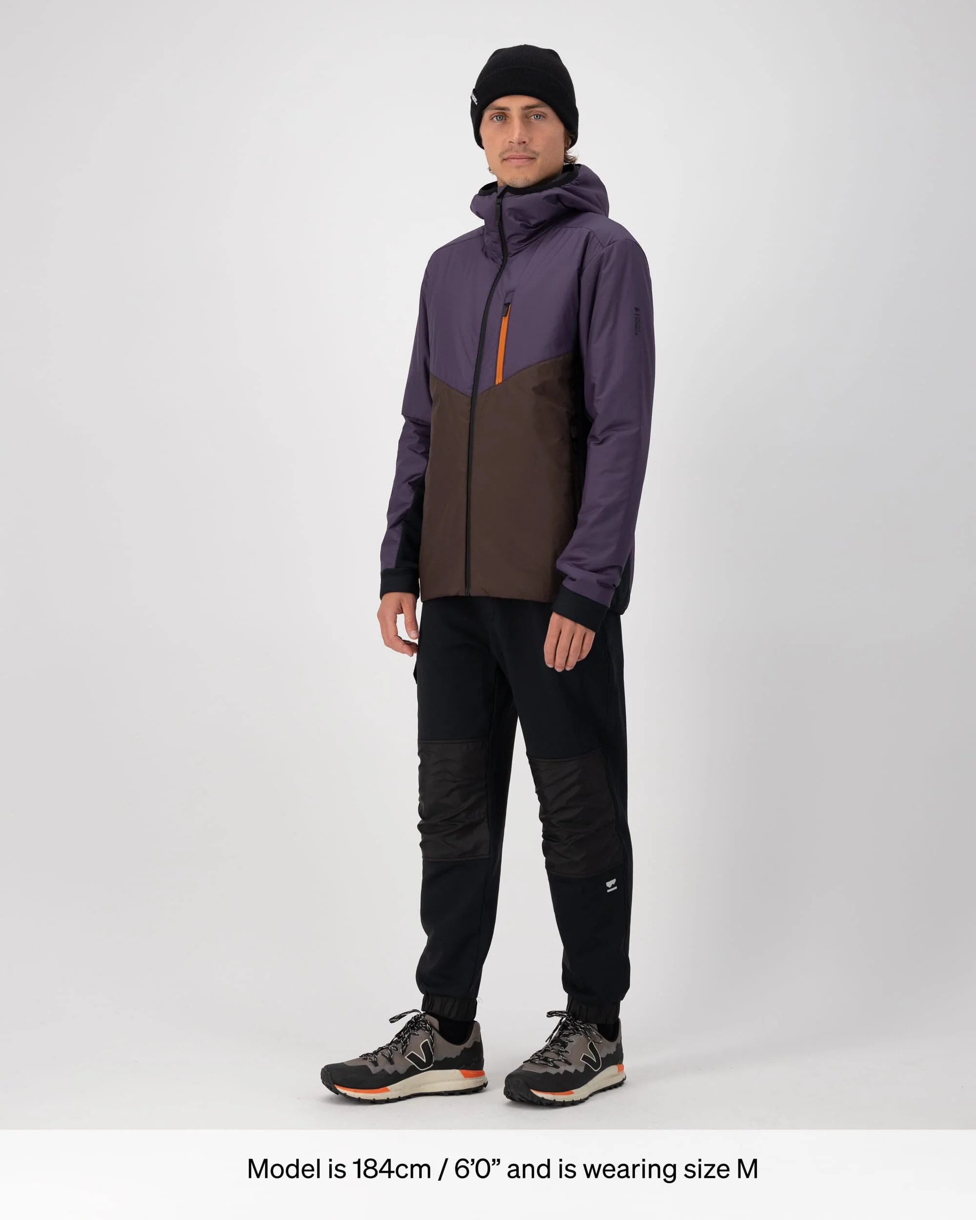 Arete Merino Insulated Hooded Jacket - Indigo / Cedar - Image 4