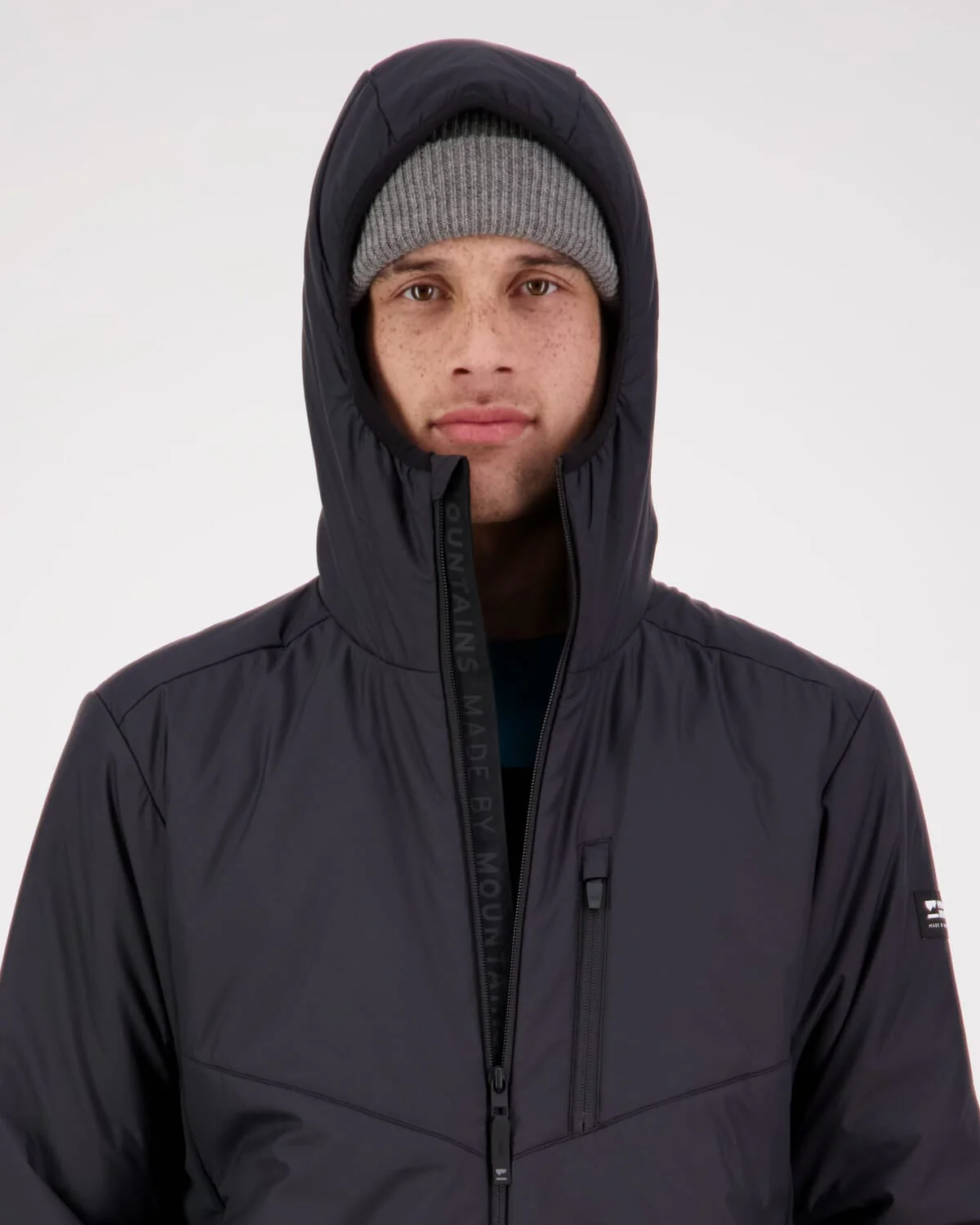 Arete Merino Insulated Hooded Jacket - Black - Image 3