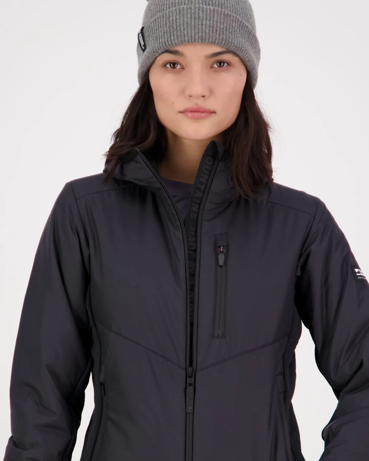 Arete Merino Insulated Hooded Jacket - Black - Image 3