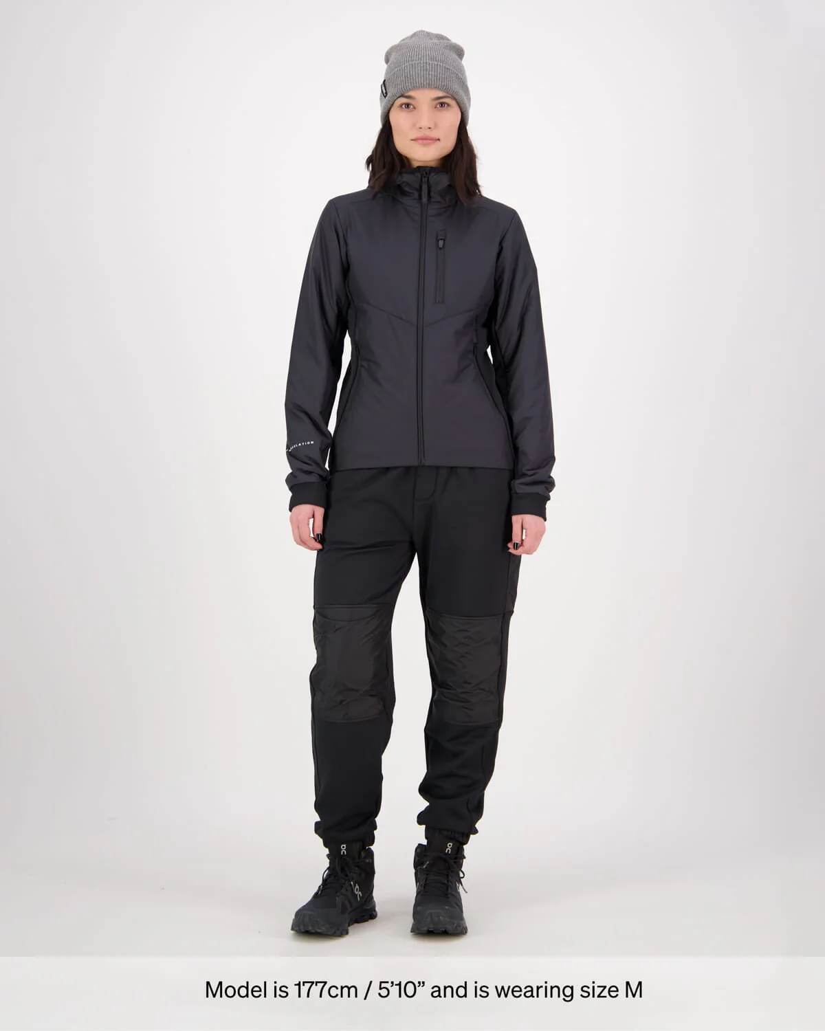 Arete Merino Insulated Hooded Jacket - Black - Image 6