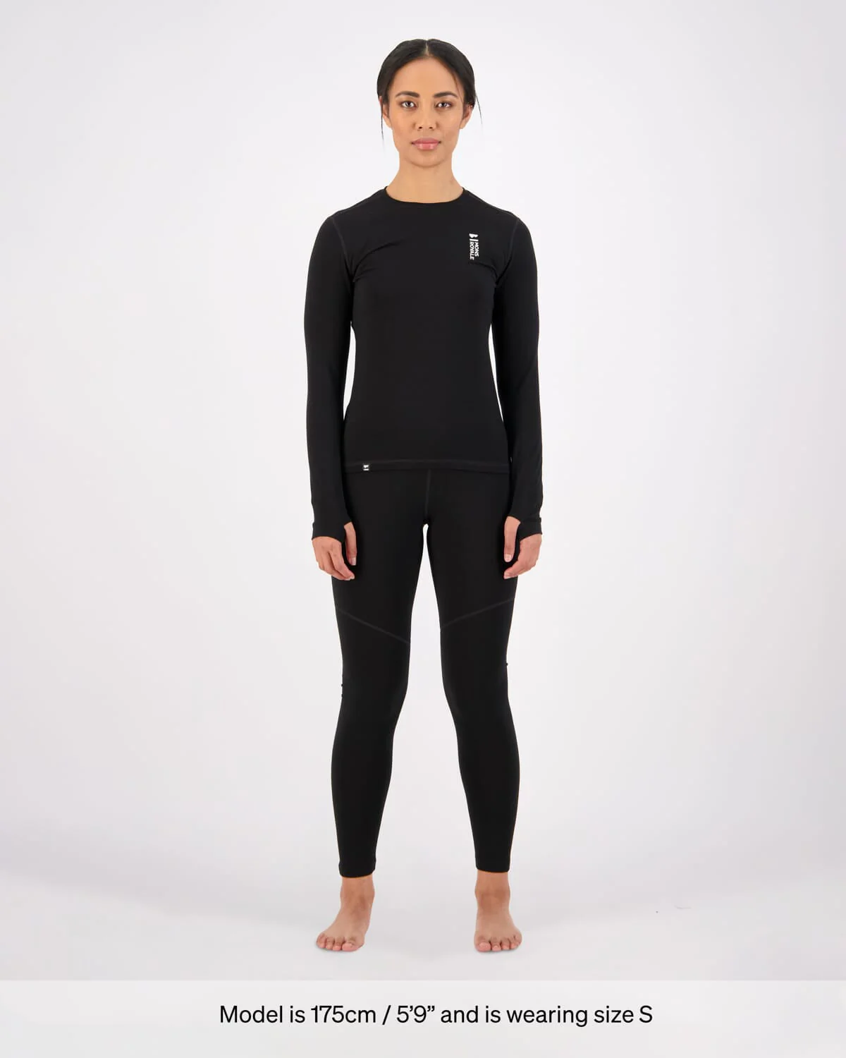 Cascade Merino Base Layer Legging - Black | Women's Leggings - Image 3