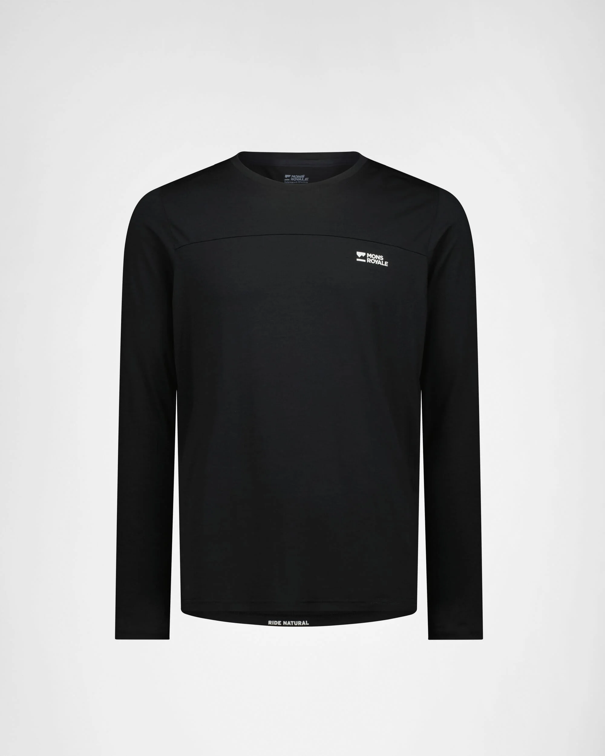 Diversion Merino Bike Jersey Long Sleeve - Black | Men's Bike Jersey - Image 5