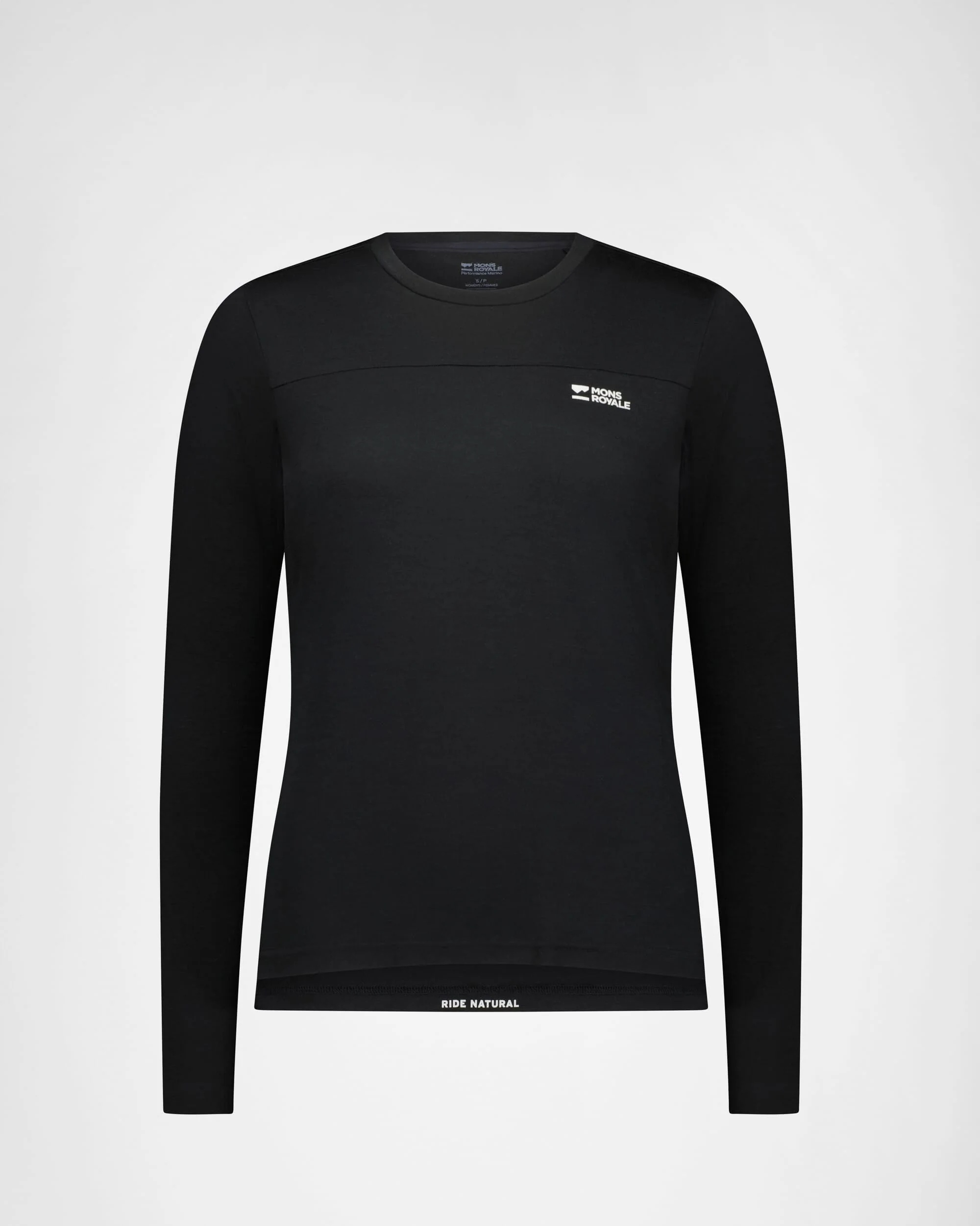 Diversion Merino Bike Jersey Long Sleeve - Black | Women's Bike Jersey - Image 6