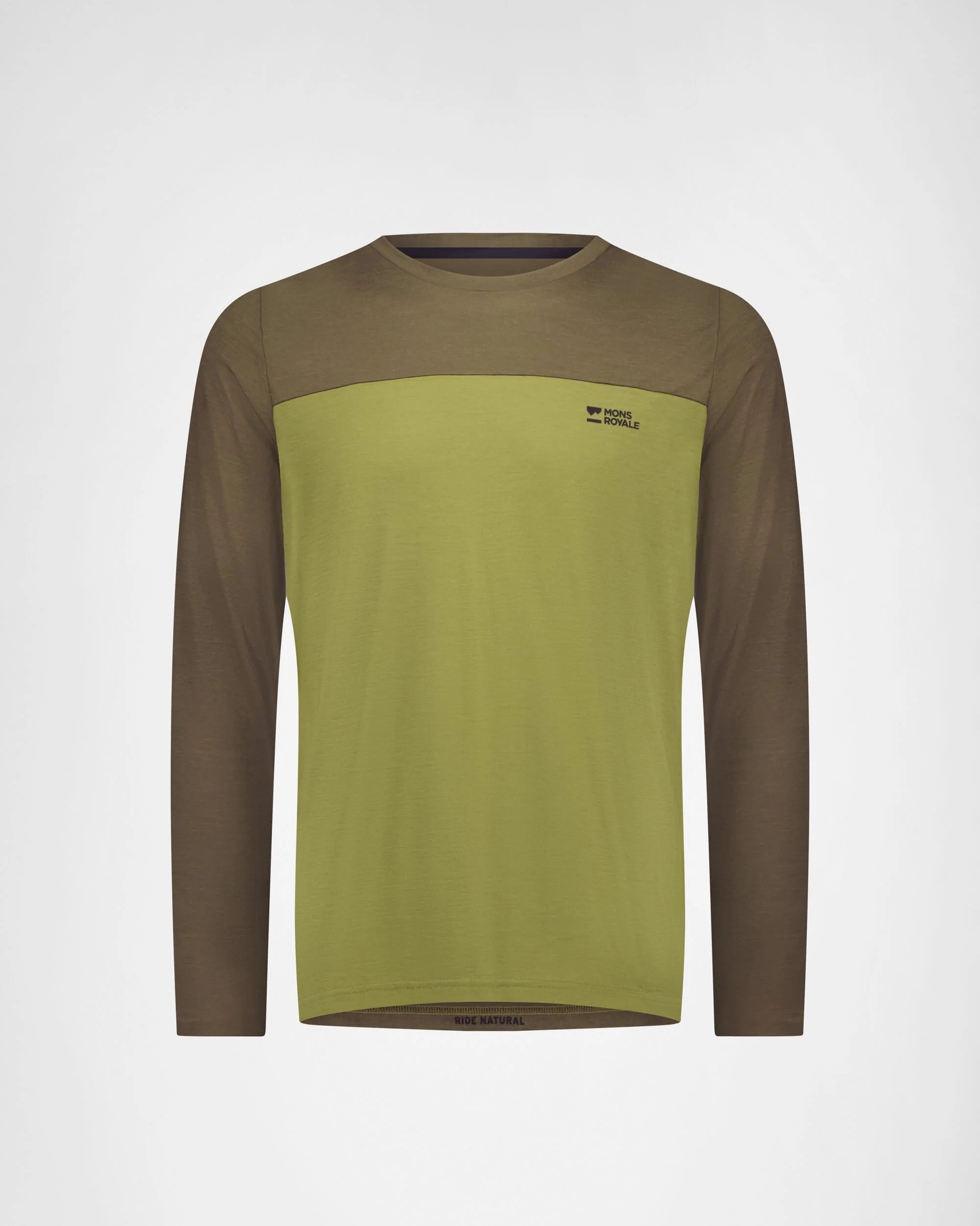 Diversion Merino Bike Jersey Long Sleeve - Fern / Olive | Men's Bike Jersey - Image 6