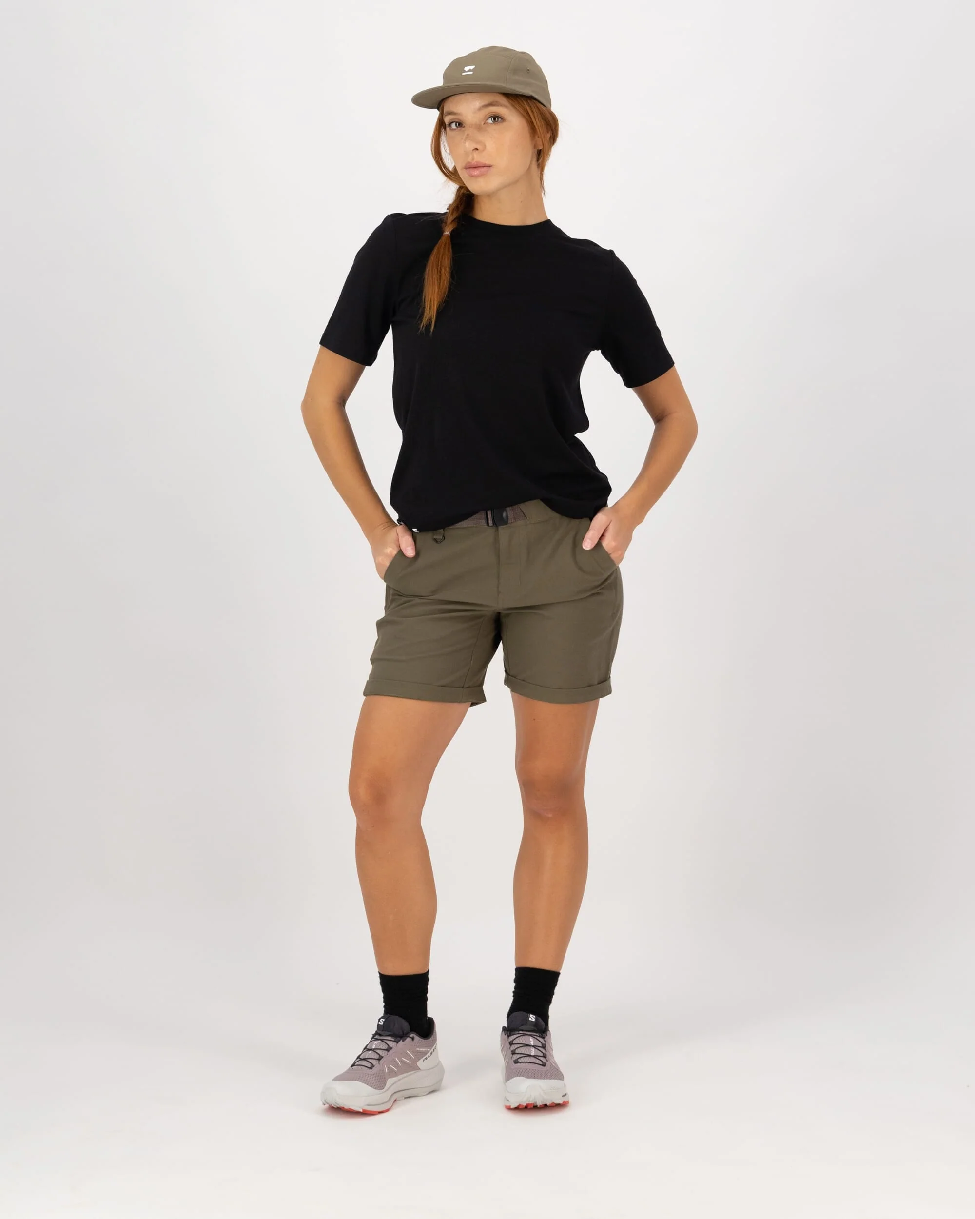 Escapade Shorts - Dark Olive | Women's Shorts - Image 7