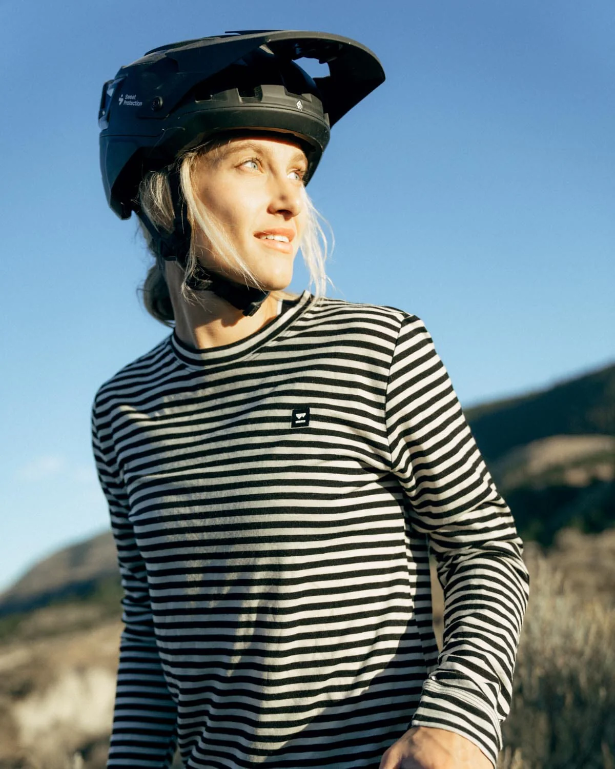 Icon Merino Long Sleeve - Stripe | Women's Long Sleeve Top - Image 6