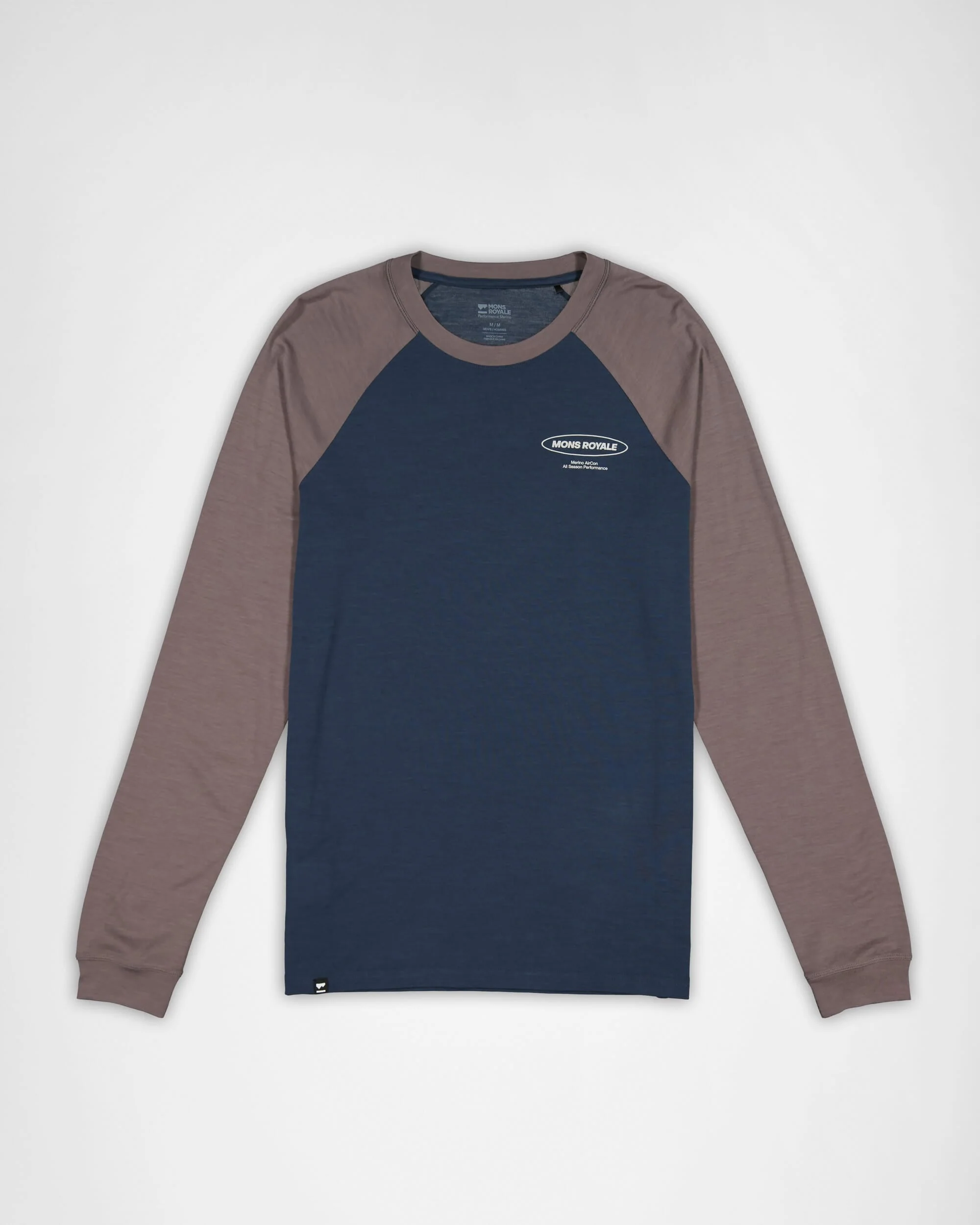 Icon Merino Raglan Long Sleeve - Midnight / Iron - Image 6