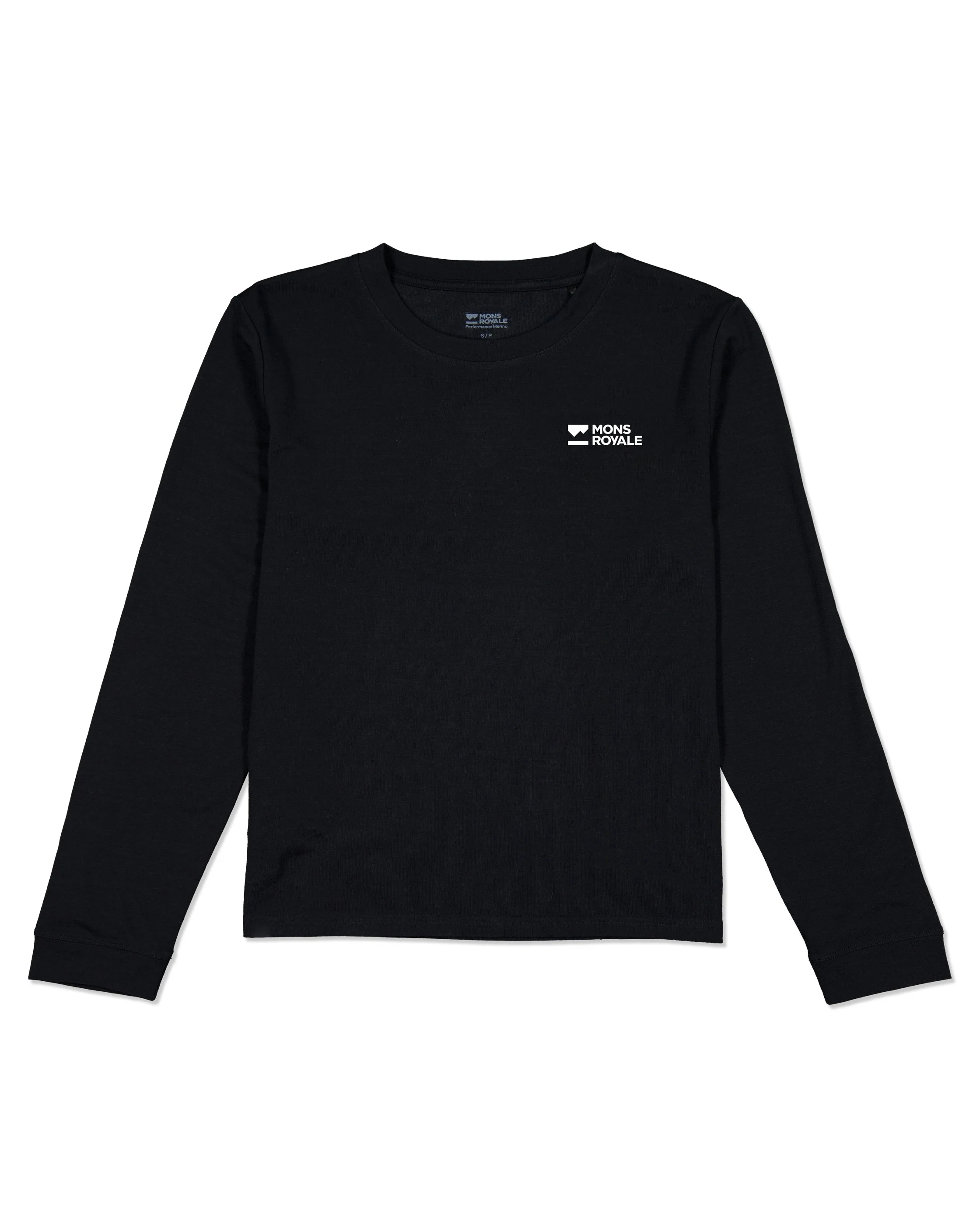 Icon Merino Long Sleeve - Black | Women's Long Sleeve Top - Image 4