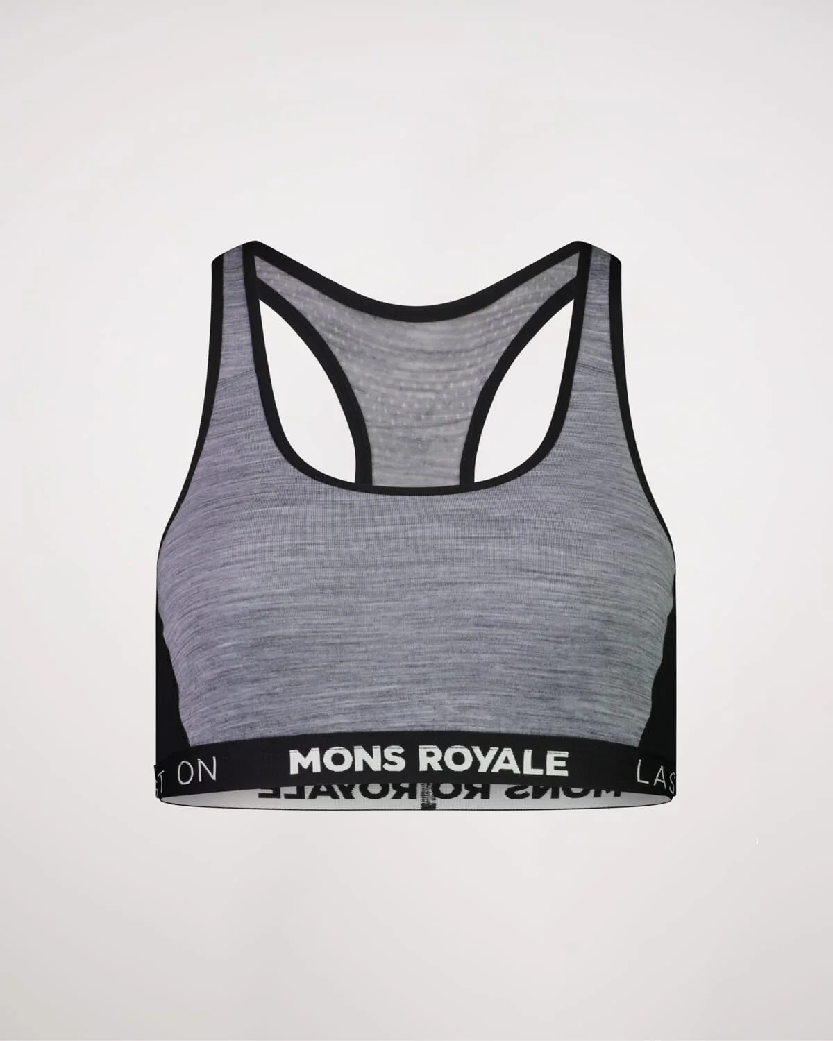 Sierra Merino Sports Bra - Grey Heather / Black | Women's Underwear - Image 4