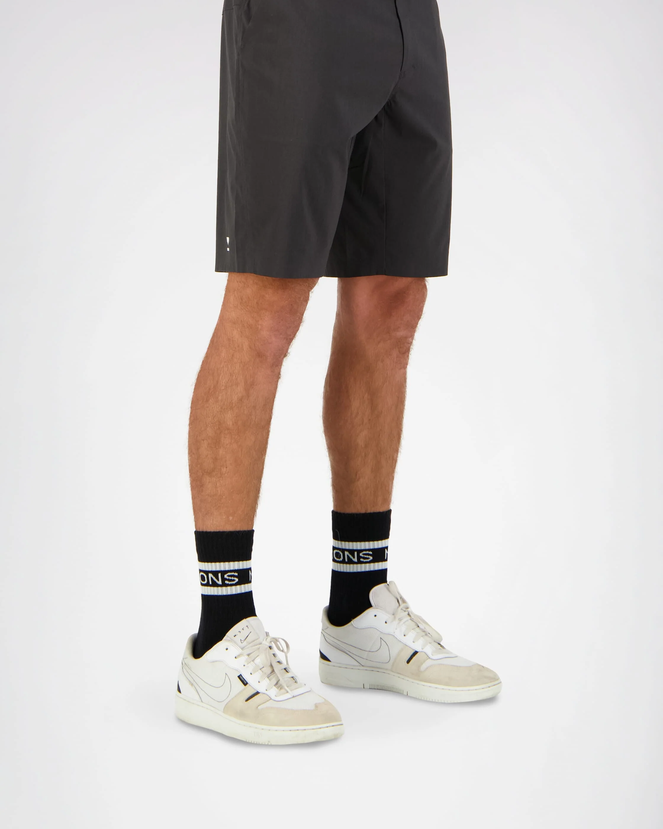 Signature Merino Crew Sock - Black / White | Unisex Socks - Image 3