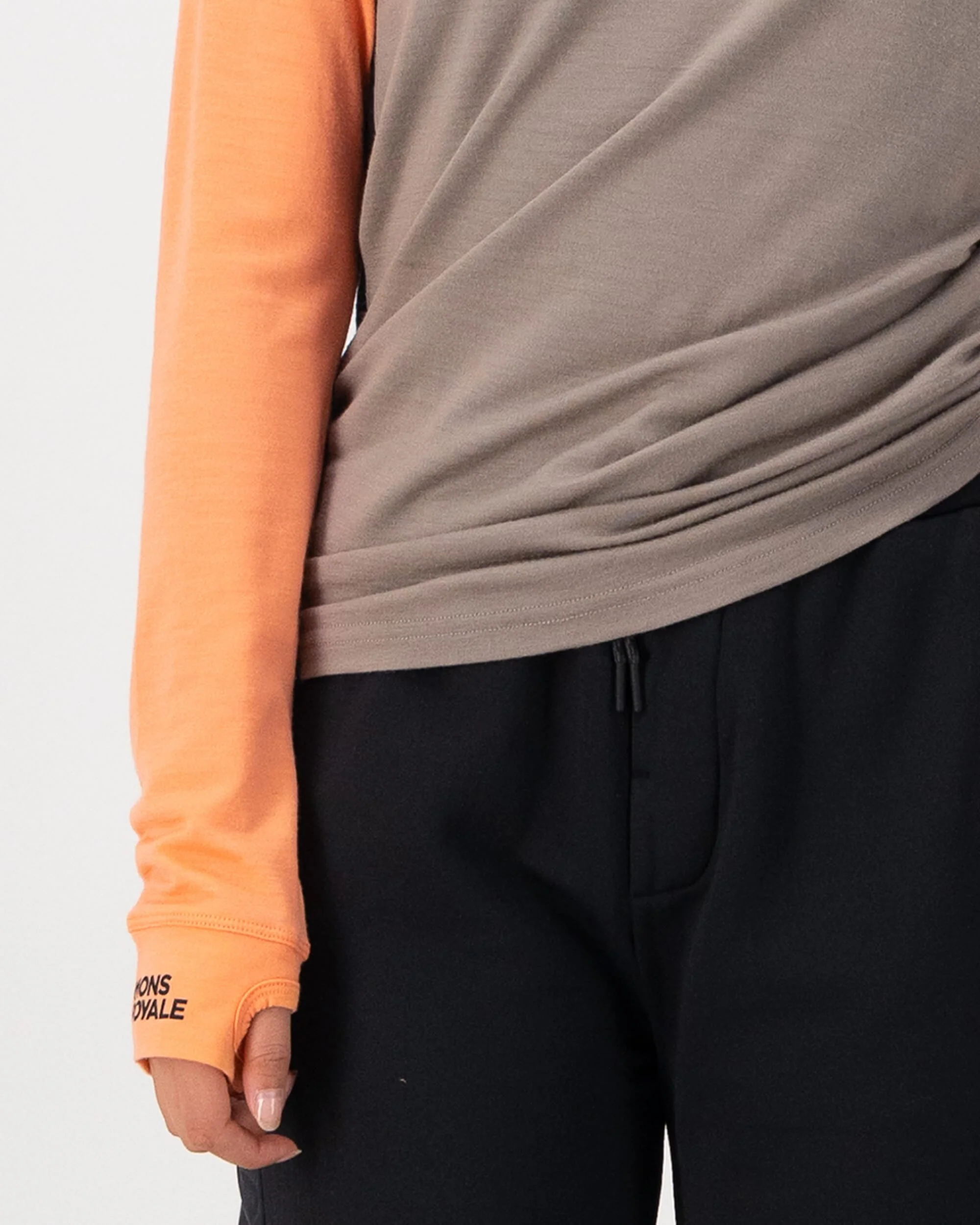 Yotei Merino Long Sleeve - Punch / Cinder / Black - Image 3