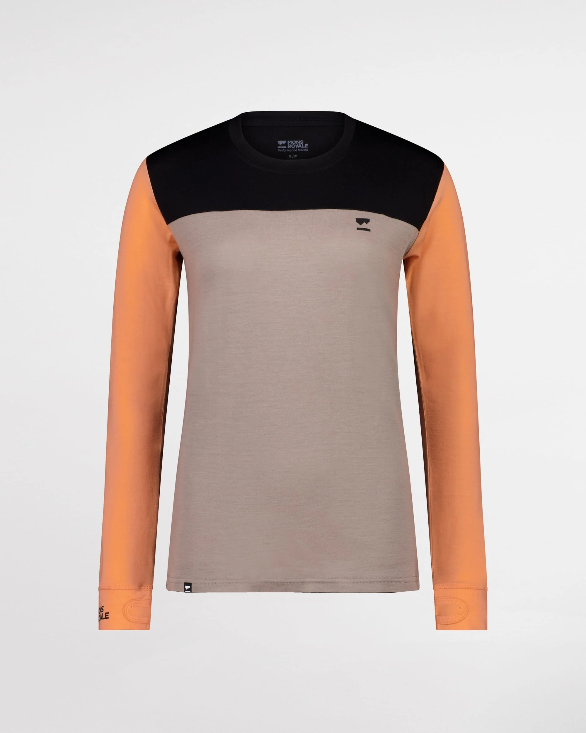 Yotei Merino Long Sleeve - Punch / Cinder / Black - Image 4