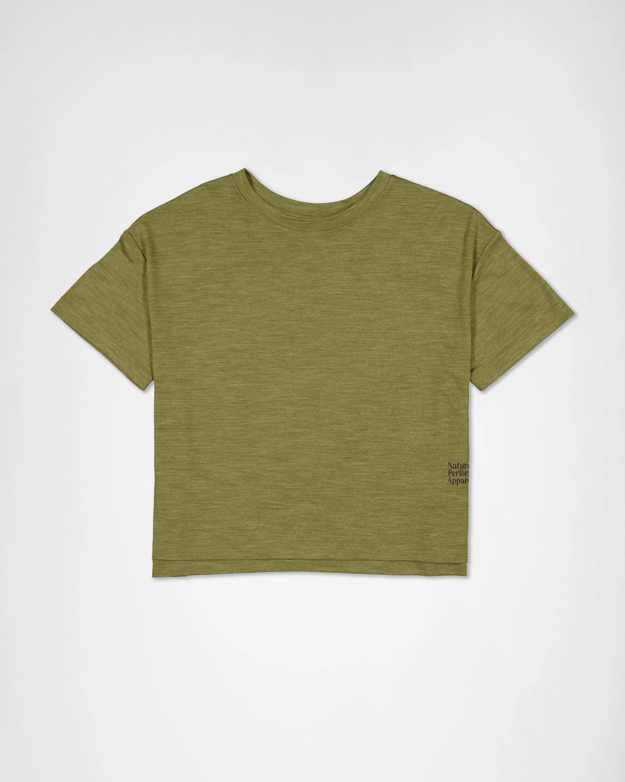 Zephyr Merino Tencel™ Boxy T-Shirt - Fern | Women's T-Shirt - Image 5